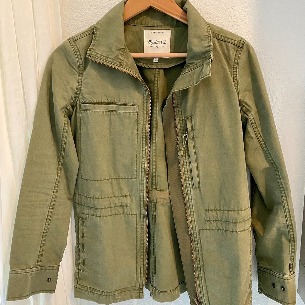 Madewell Olive Utility Jacket XXS